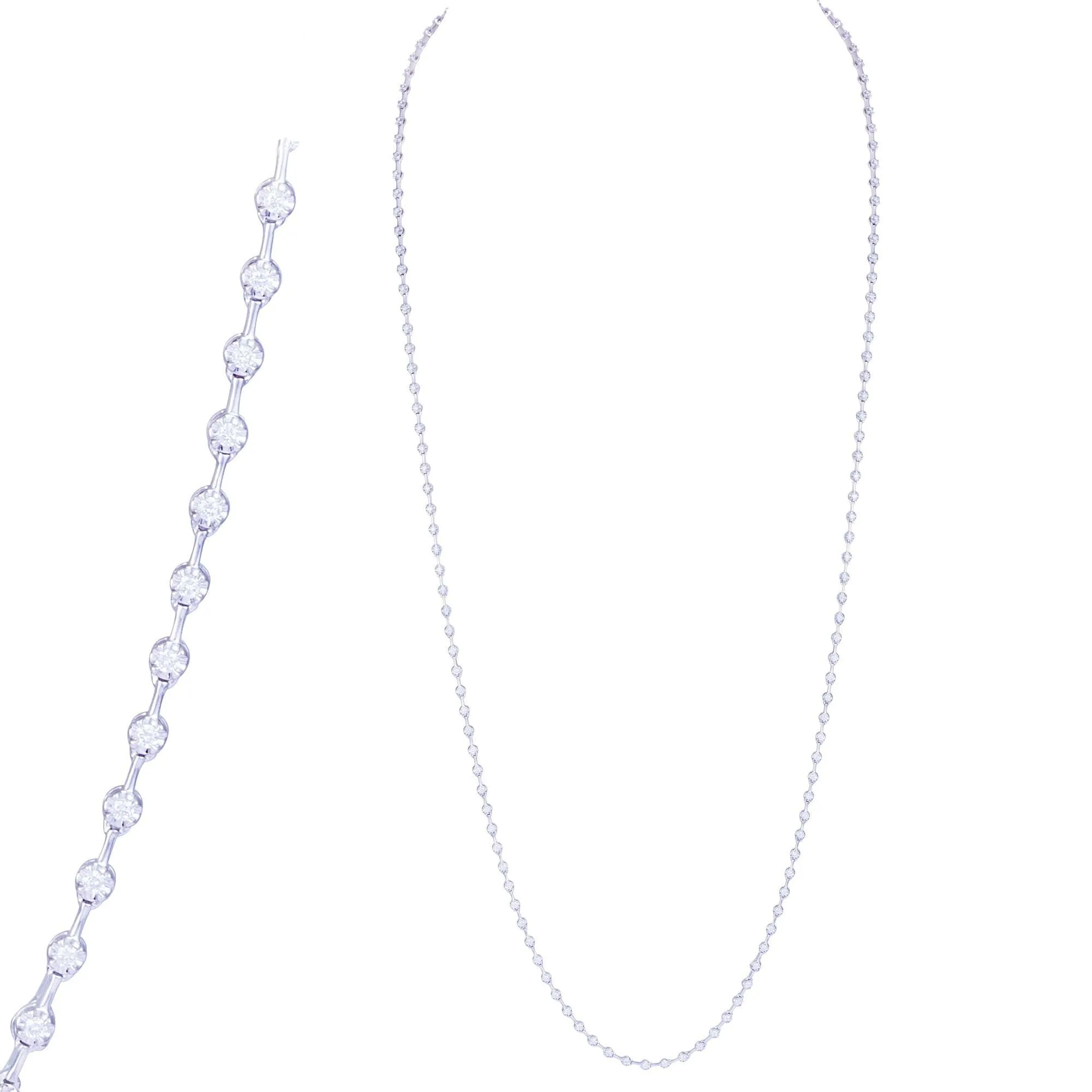 Breathtaking Diamond 18K White Gold Necklace for Her