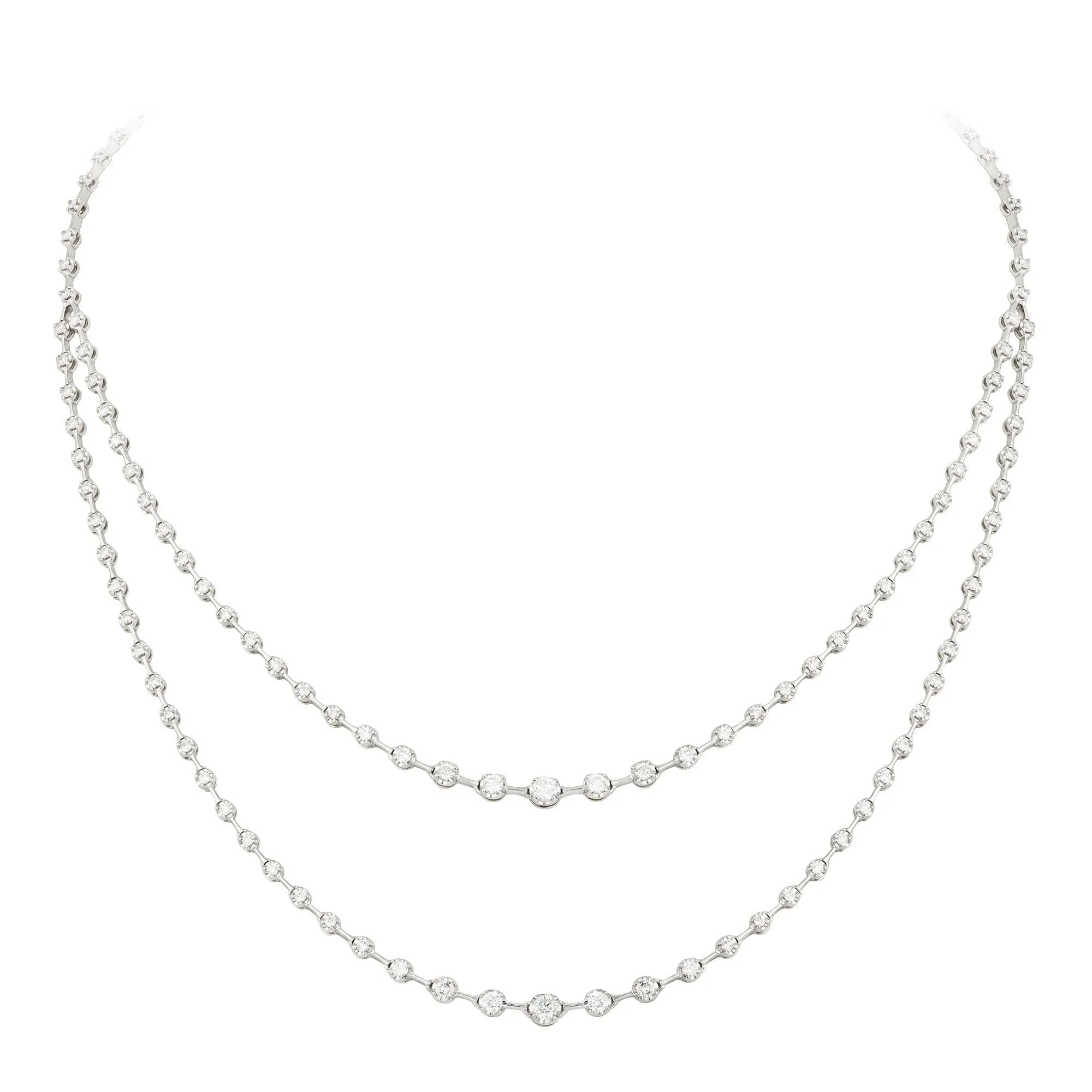 Breathtaking Diamond 18K White Gold Necklace for Her