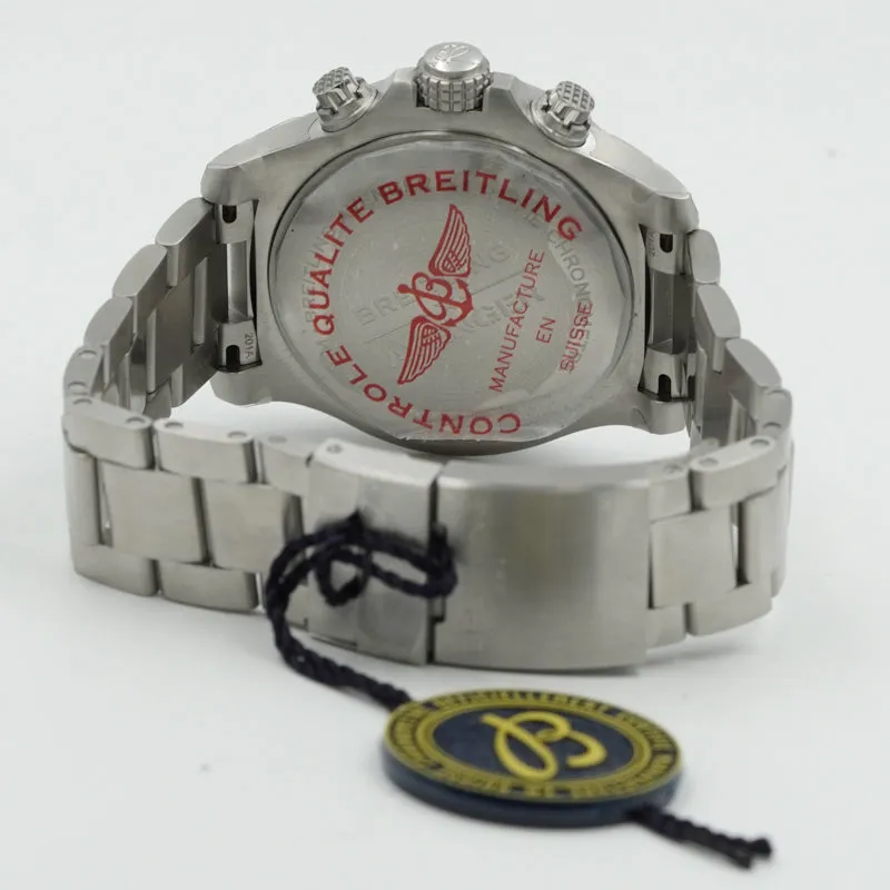 Breitling Avenger Chronograph A13317101B1A1 45mm Black Dial on Bracelet