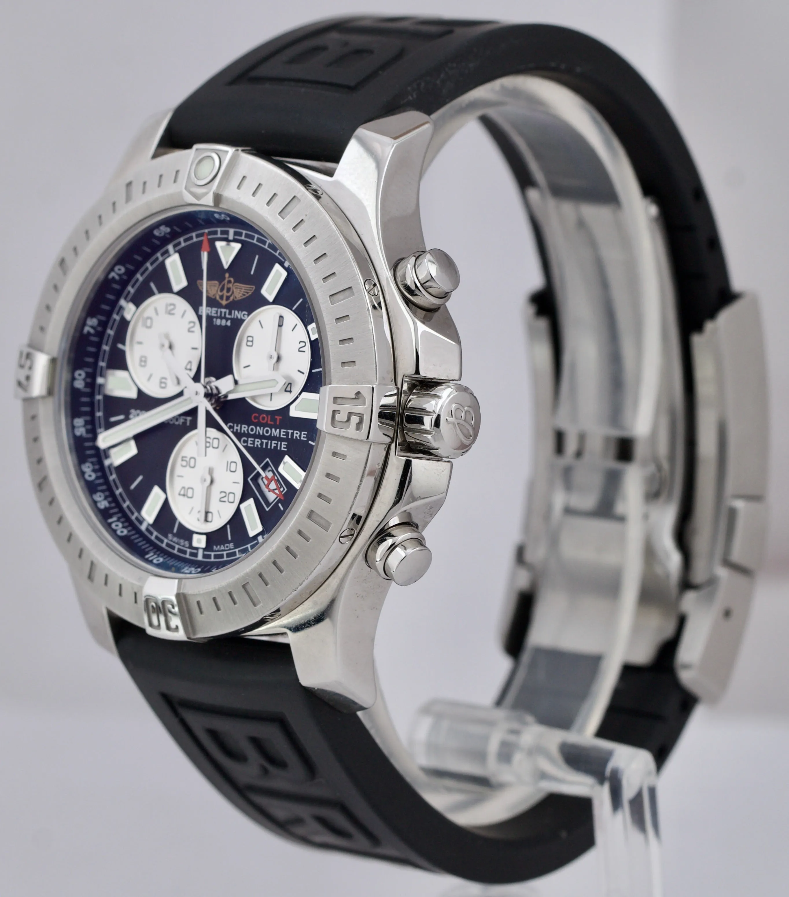 Breitling Colt Chronograph Black 44mm Stainless Steel Quartz Date Watch A73388