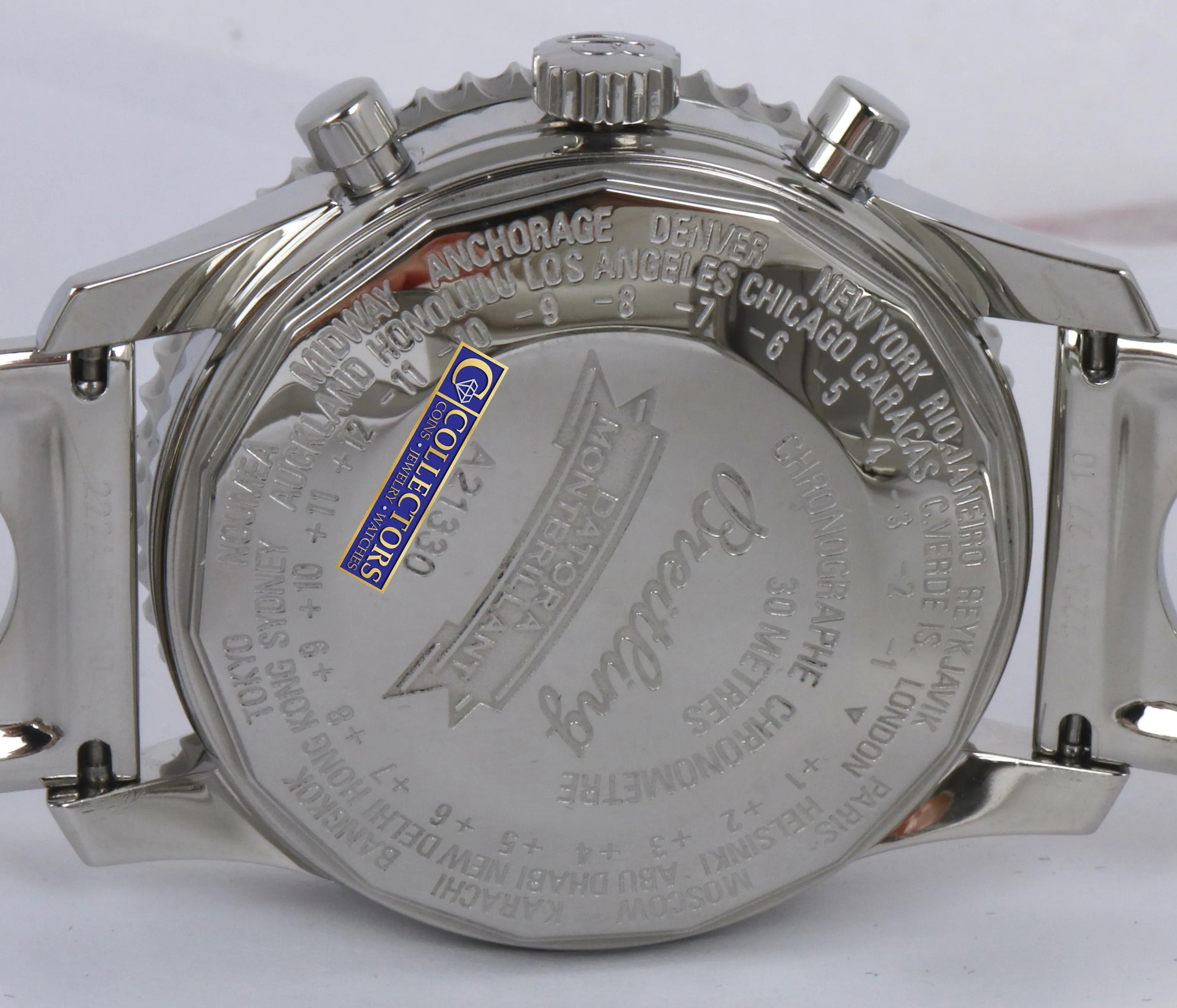 Breitling Datora Montbrillant Black Air Racer Chronograph Stainless Auto A21330