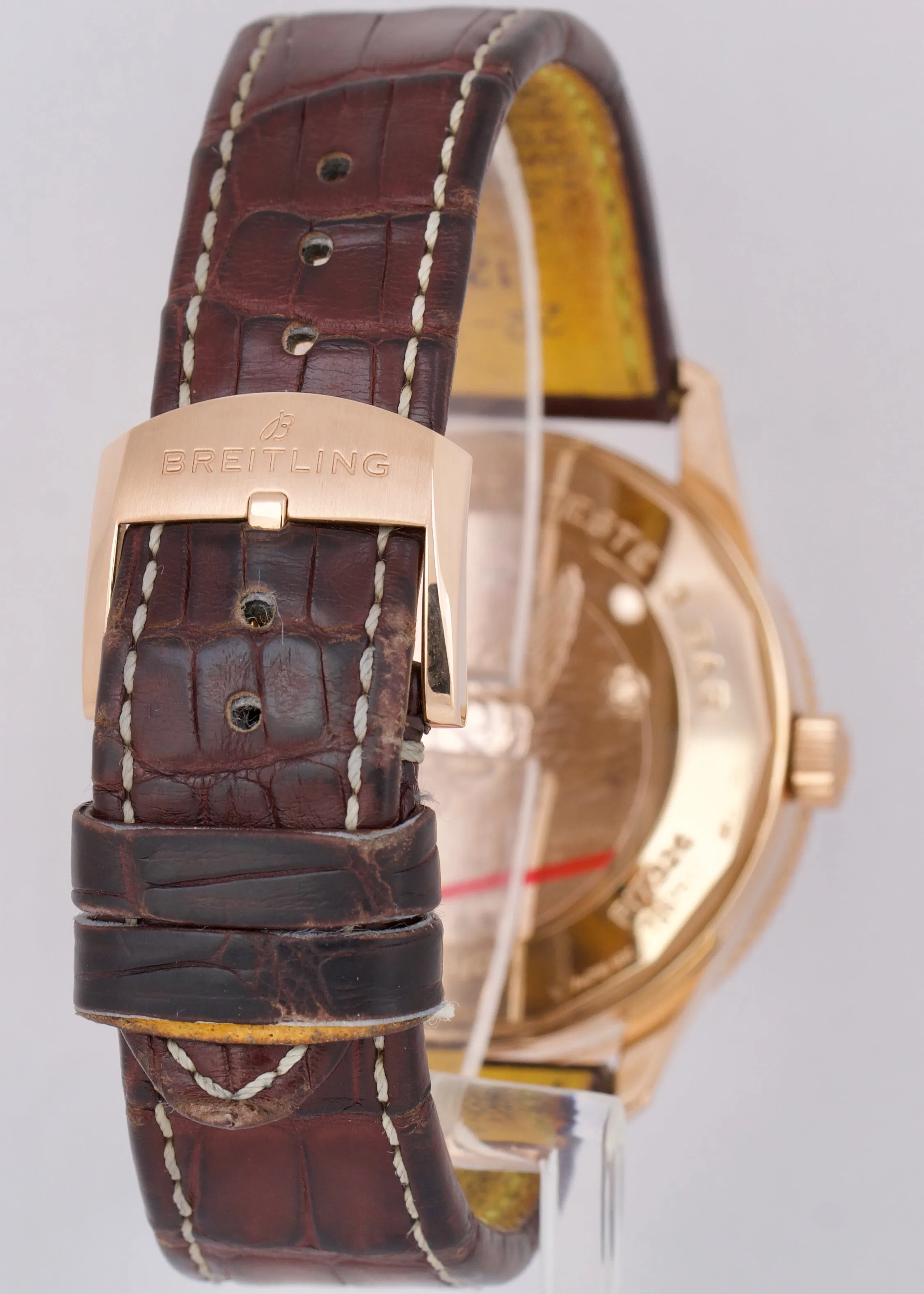 Breitling Navitimer Automatic 41 18K Rose Gold Leather Ivory 41mm R17326 BOX