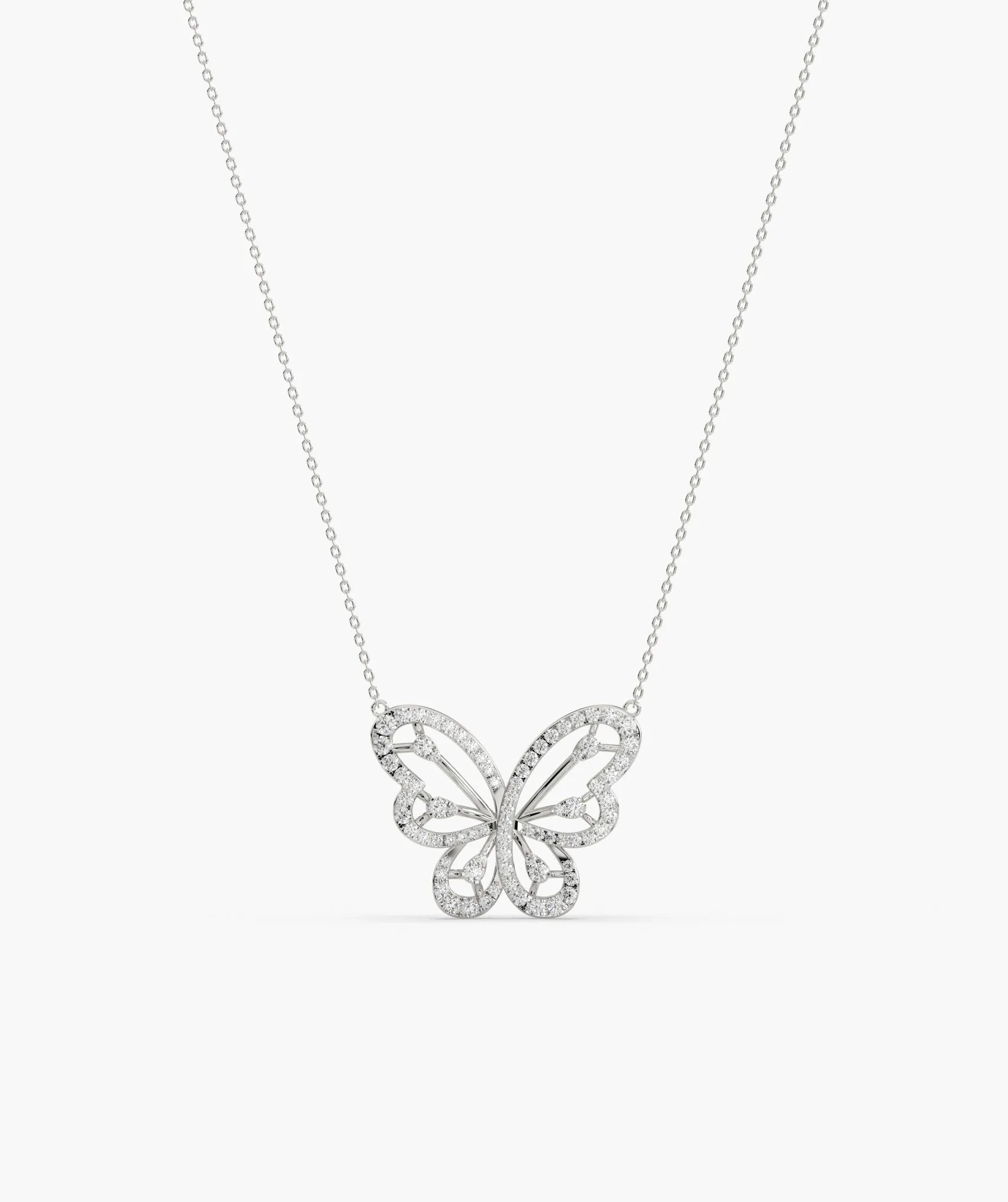 Butterfly 14K Gold Pendant Necklace