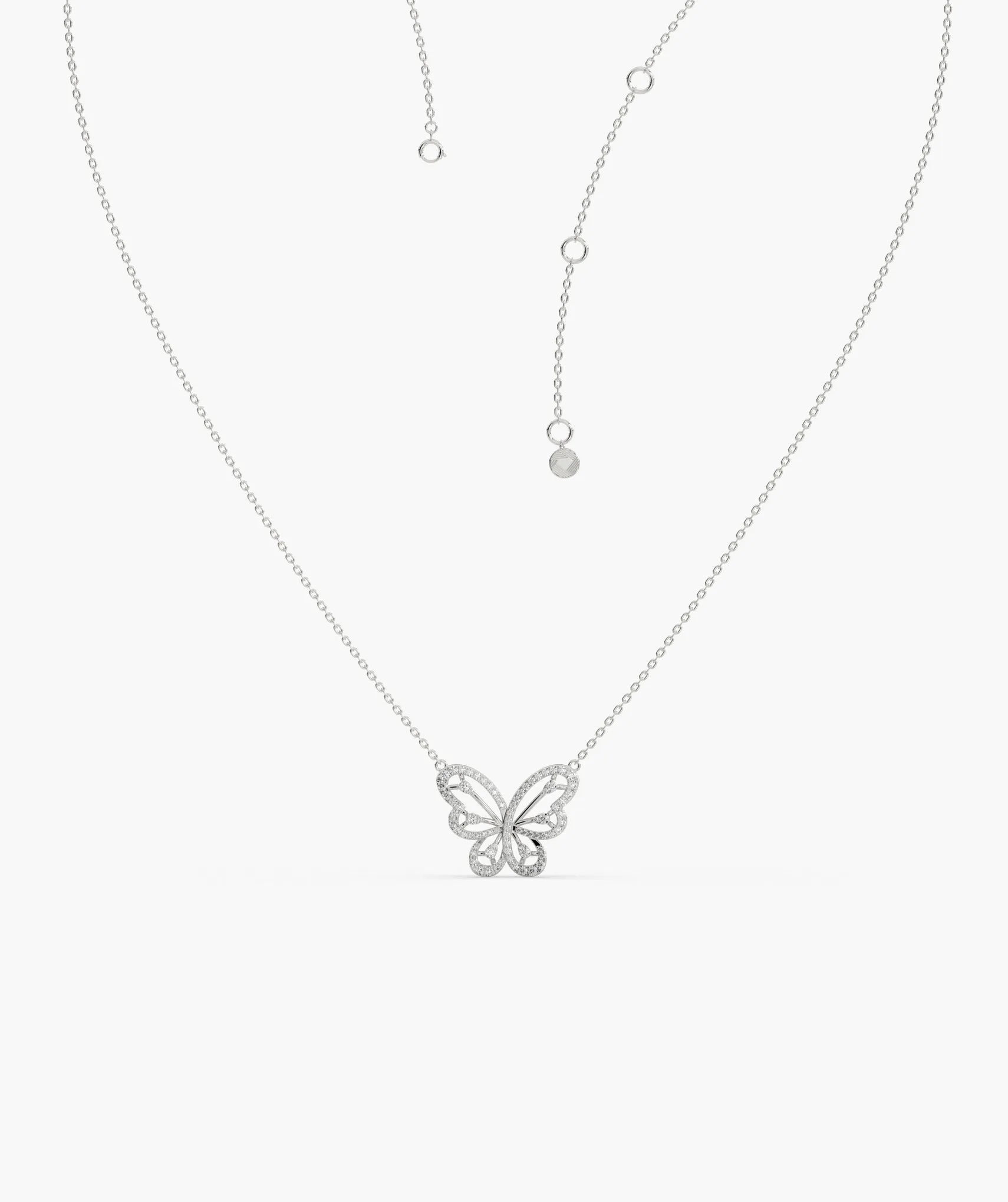 Butterfly 14K Gold Pendant Necklace