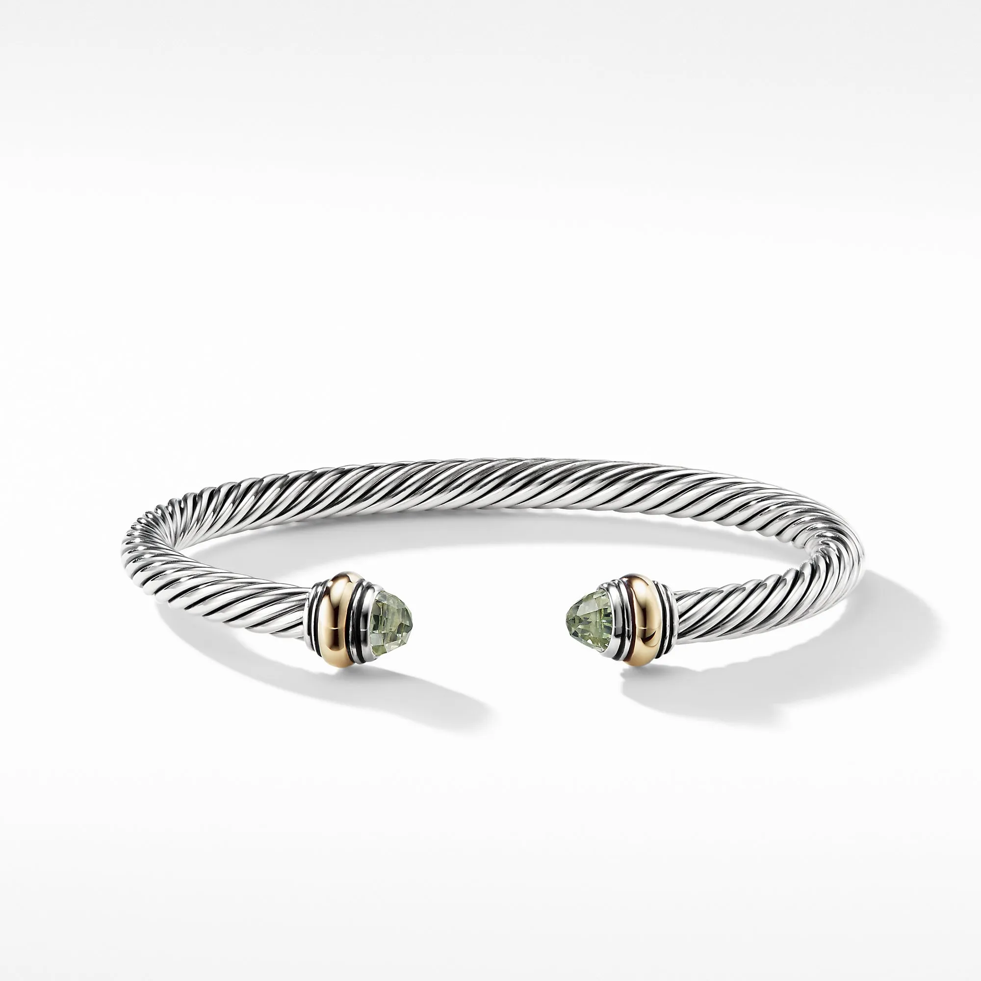 Cable Classic Bracelet with Prasiolite