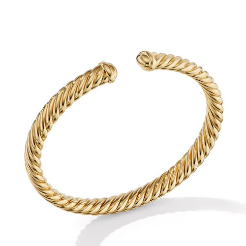 Cablespira Oval Bracelet in 18K Yellow Gold