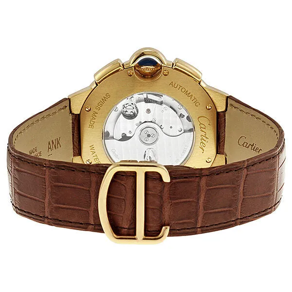 Cartier Ballon Bleu 18kt Yellow Gold Case Chronograph Men's Watch W6920007