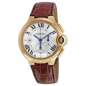 Cartier Ballon Bleu 18kt Yellow Gold Case Chronograph Men's Watch W6920007