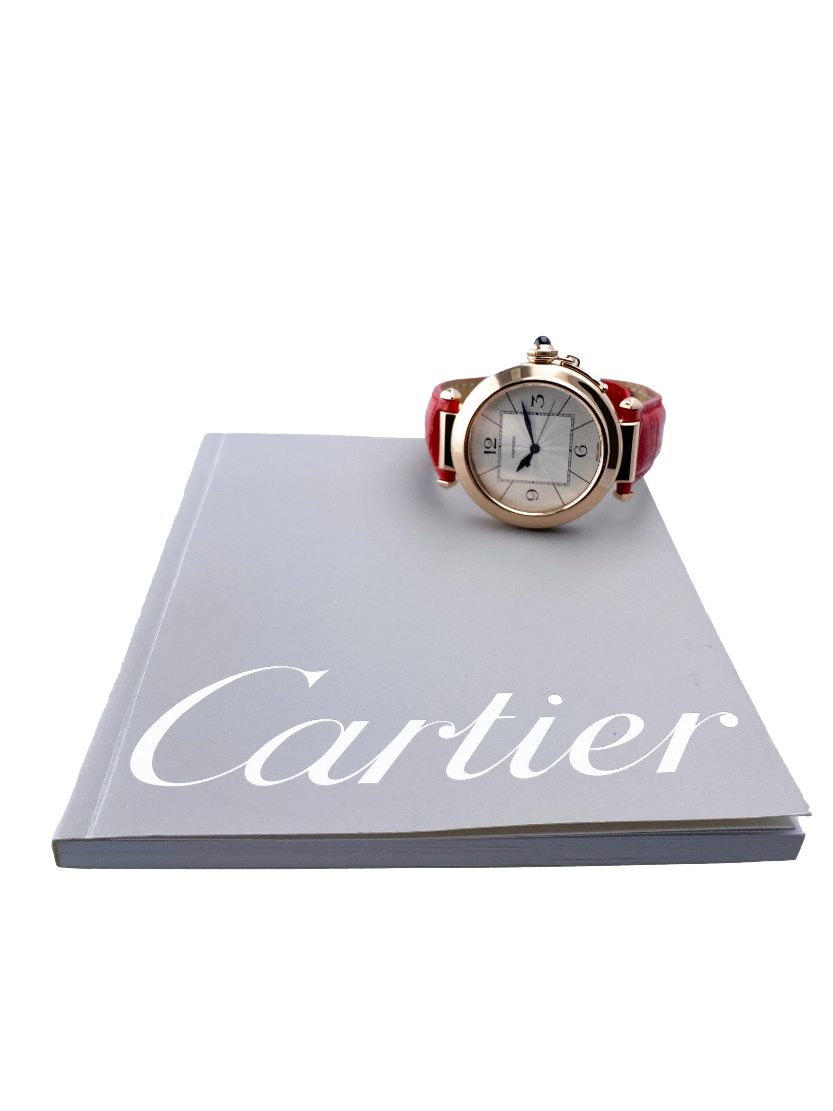 Cartier Pasha W3019051 18K Rose Gold Mens Watch Box Papers