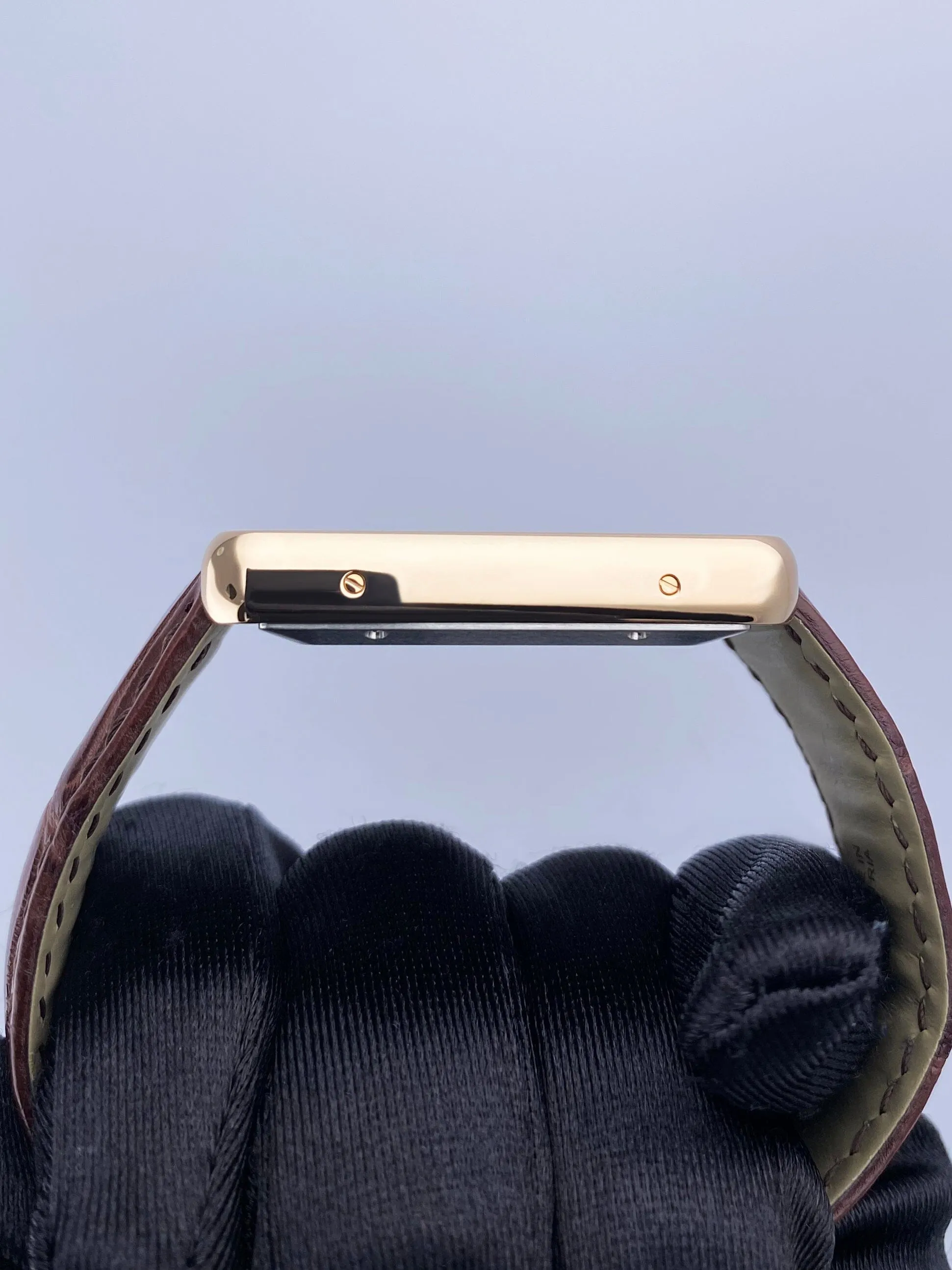 Cartier Tank Solo XL W5200026 18K Rose Gold Mens Watch Box Papers