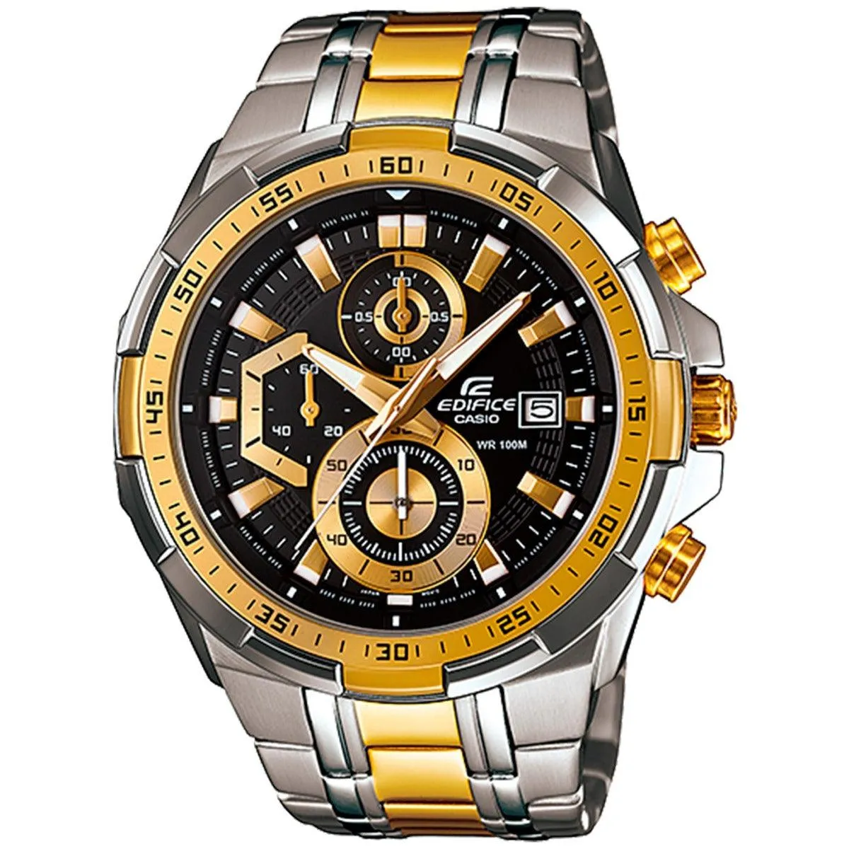 Casio EFR 539 SG 2AV Steel Chain Two Tone Silver and Gold Watch