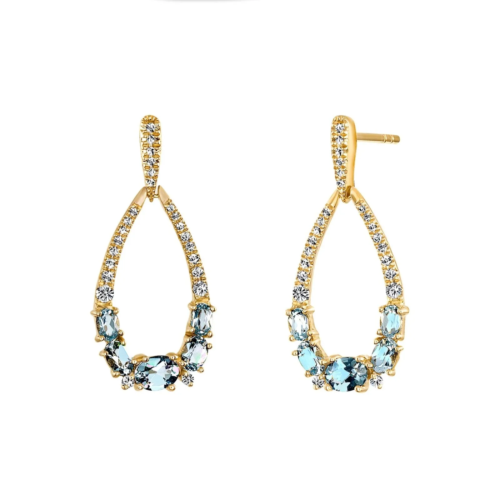 Cataline Earrings Sky Blue Topaz