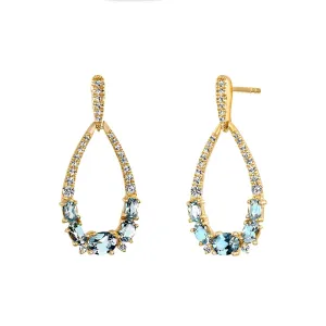 Cataline Earrings Sky Blue Topaz