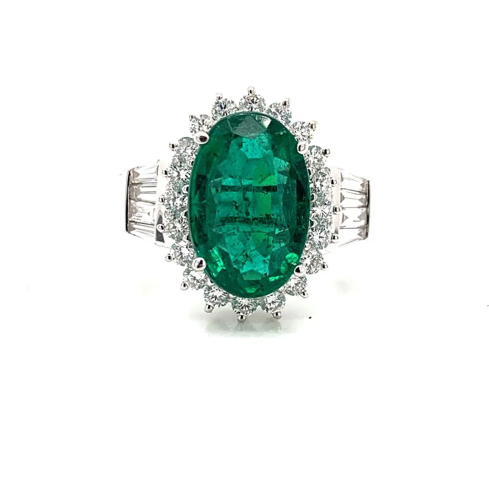 CDC Certified Zambian Emearld Ring