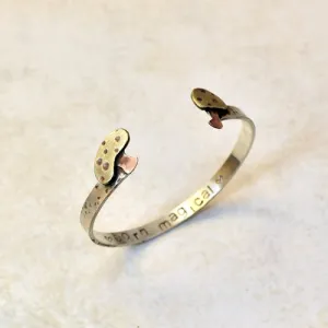 Chloeography - Cuff Bracelet - Magic Mushroom (Mixed Metal) #SHMBRA-MIX
