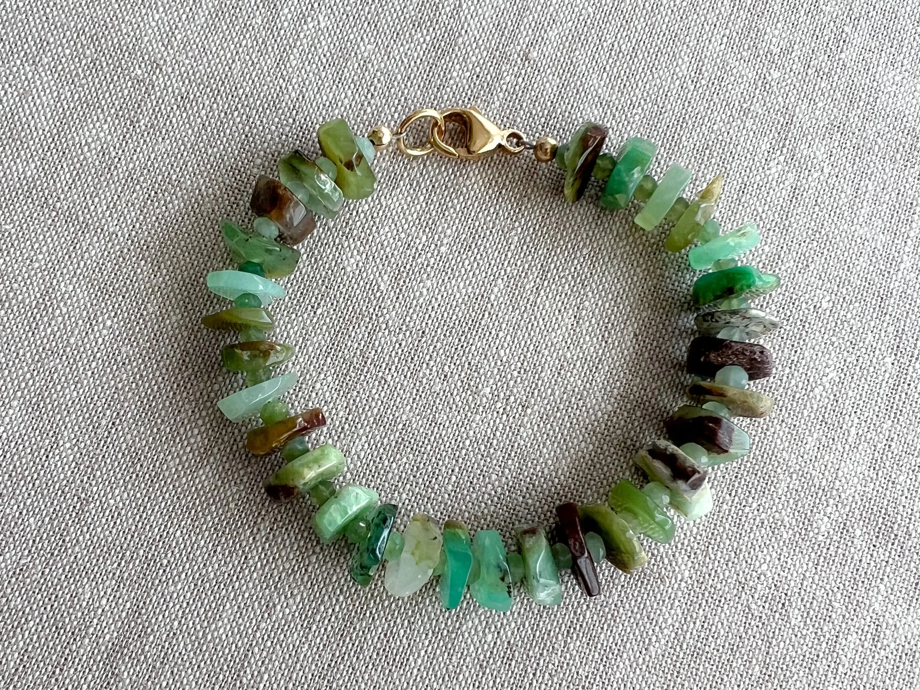 Chrysoprase Heishi Bracelet