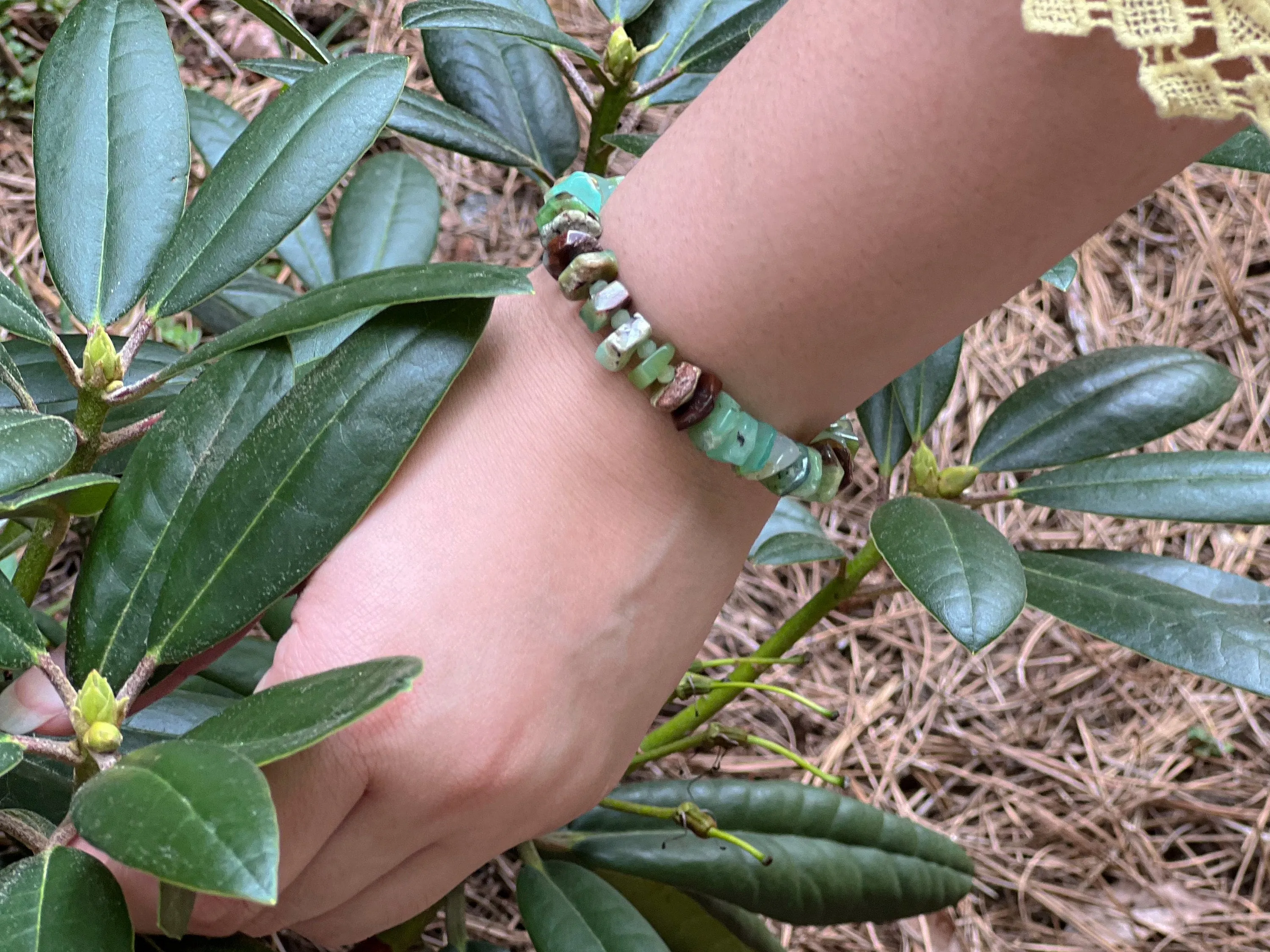 Chrysoprase Heishi Bracelet