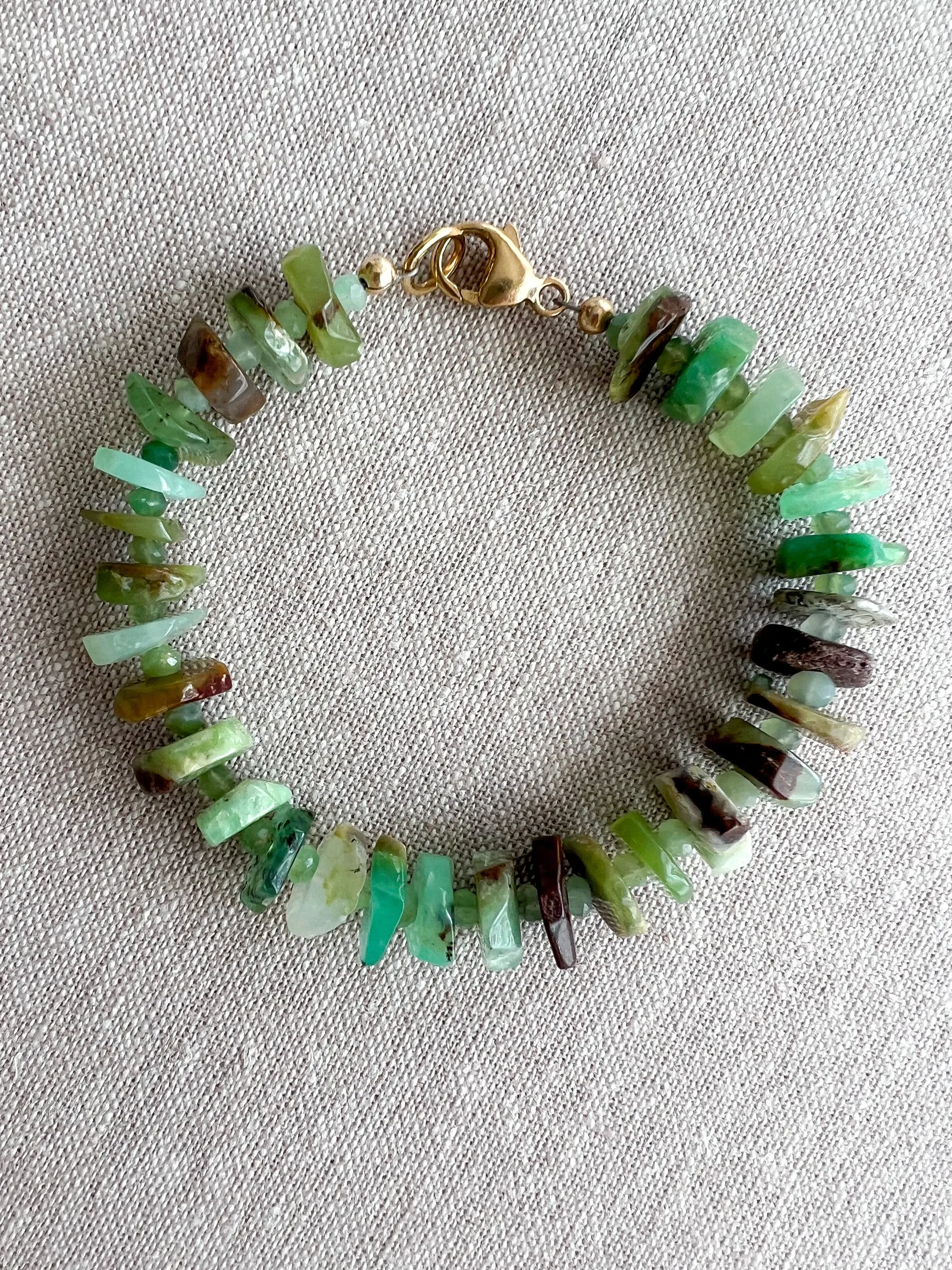 Chrysoprase Heishi Bracelet