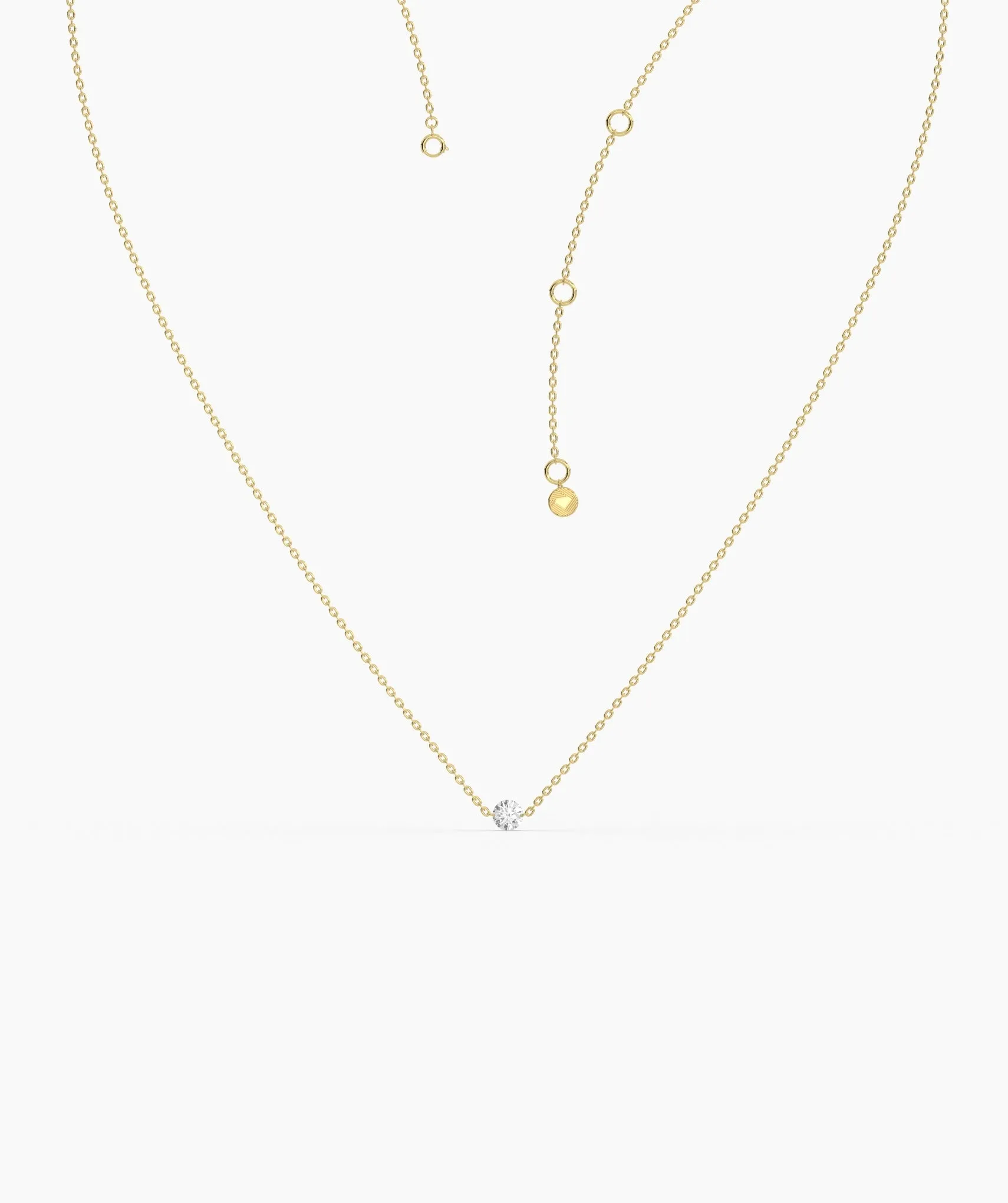Classic Diamond Solitaire Pendant