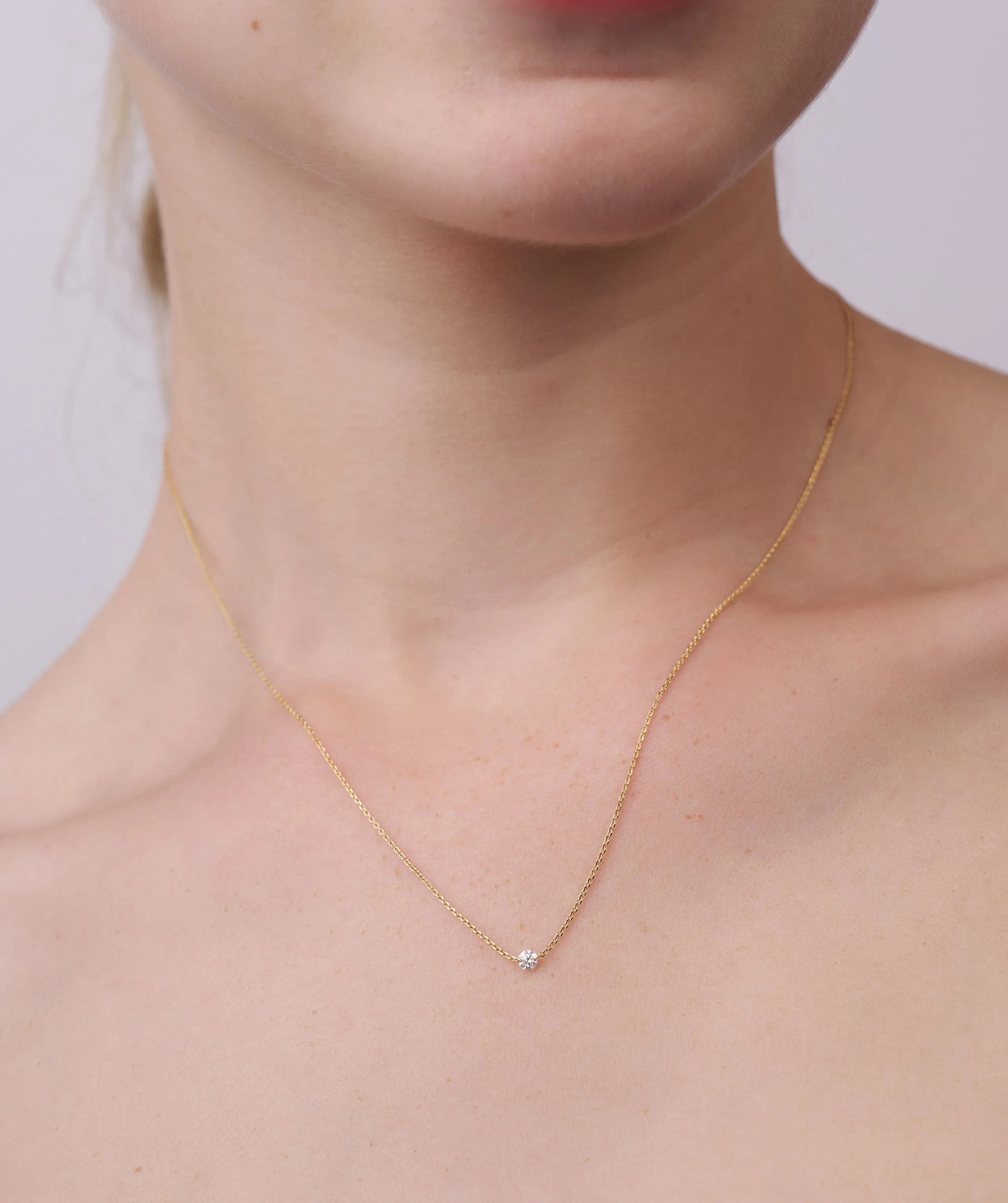 Classic Diamond Solitaire Pendant