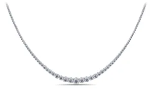 Classic Graduated Strand Of Lab-Grown Diamond with 7.08 ct.(finished)