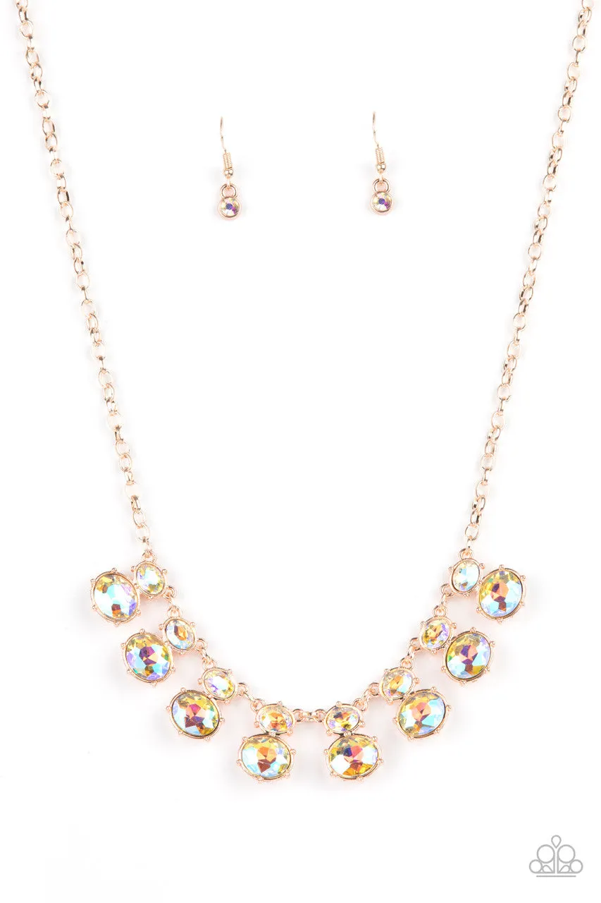 Cosmic Countess Rose Gold Paparazzi Necklace