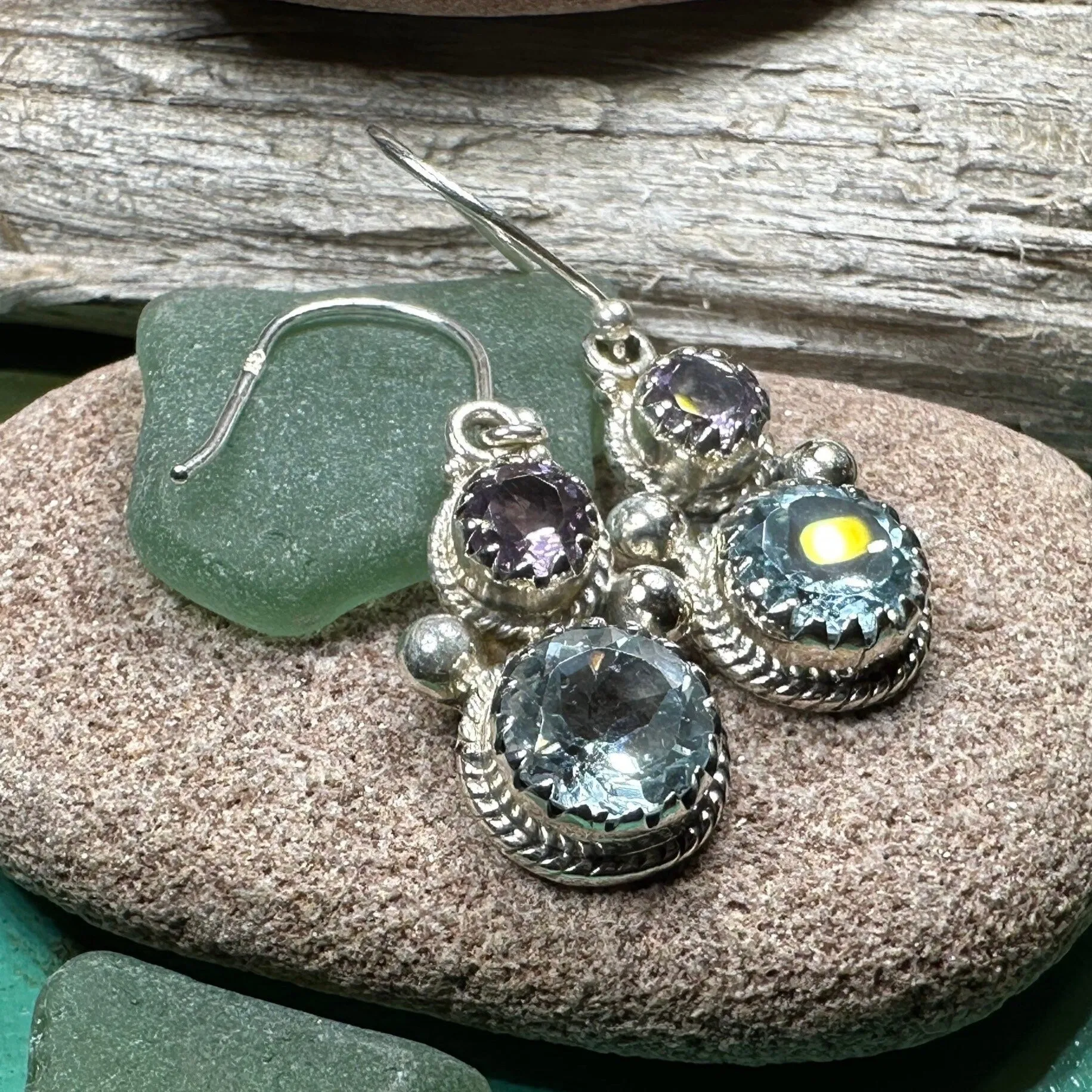 Courtly Love Amethyst Earrings