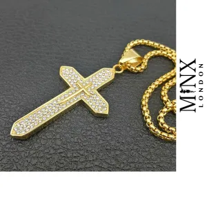 Cross Necklace | Cross necklace for Men | Cross Necklace Women | Cross Pendant and Necklace | Cross Chain for Men | Iced Out Cross Pendant