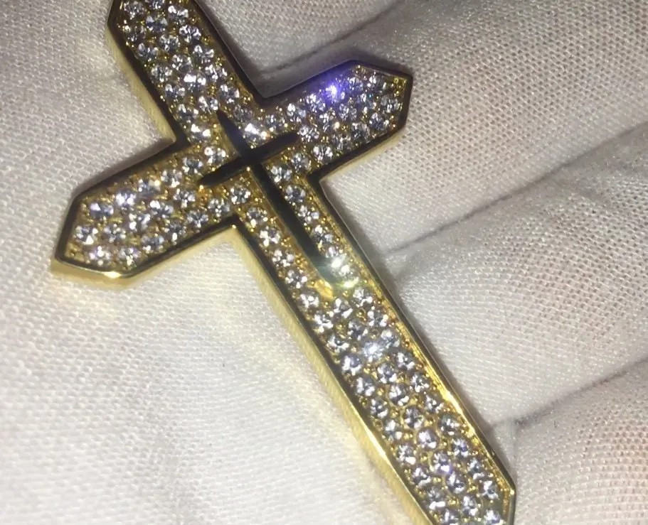 Cross Necklace | Cross necklace for Men | Cross Necklace Women | Cross Pendant and Necklace | Cross Chain for Men | Iced Out Cross Pendant