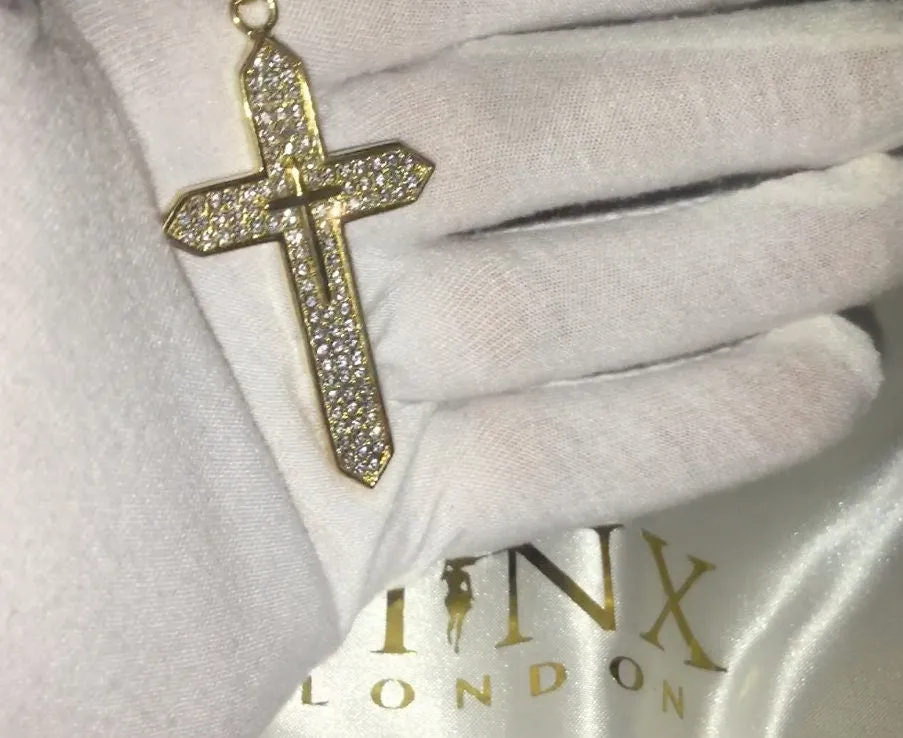 Cross Necklace | Cross necklace for Men | Cross Necklace Women | Cross Pendant and Necklace | Cross Chain for Men | Iced Out Cross Pendant