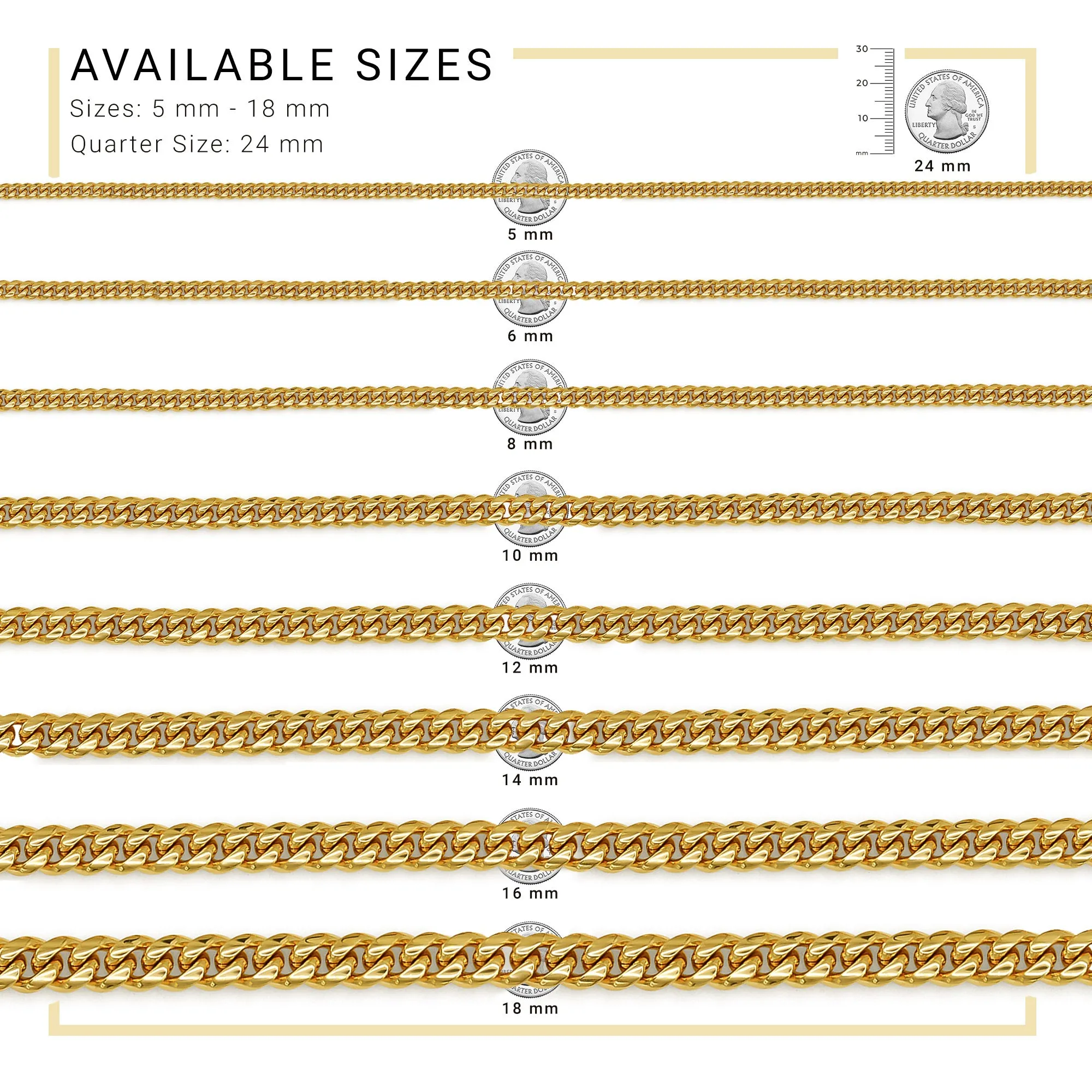 Cuban Link Chain 14K Gold Plated Curb Bracelet 8.5" Stainless Steel Men Jewelry