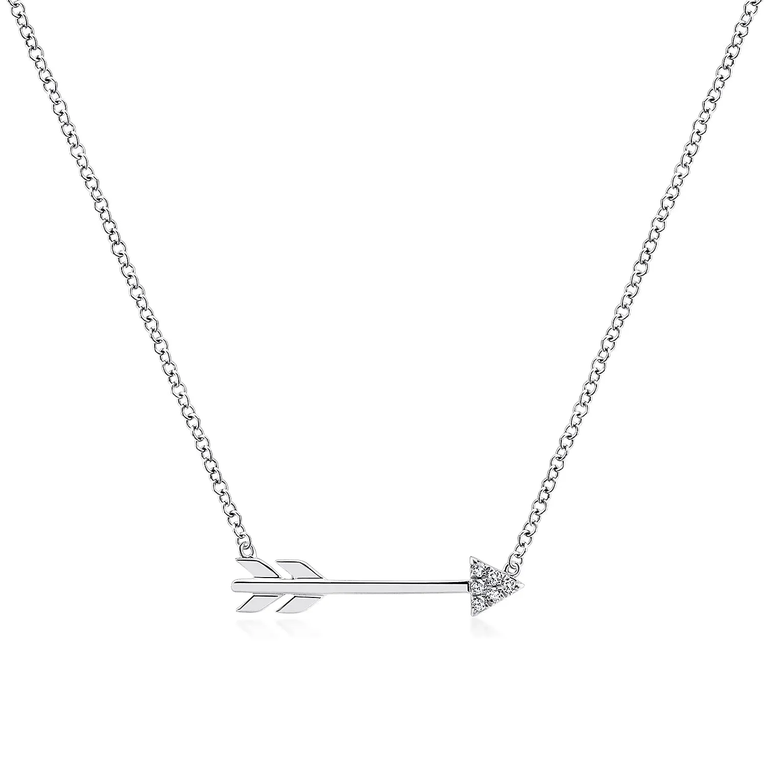 Cupid's Diamond Arrow Necklace