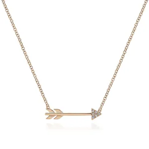 Cupid's Diamond Arrow Necklace