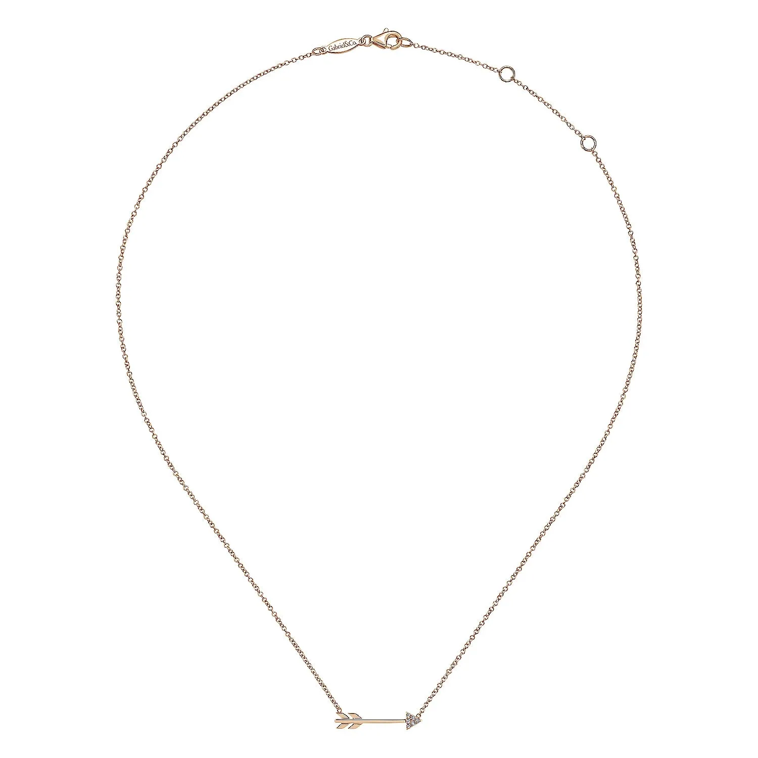 Cupid's Diamond Arrow Necklace