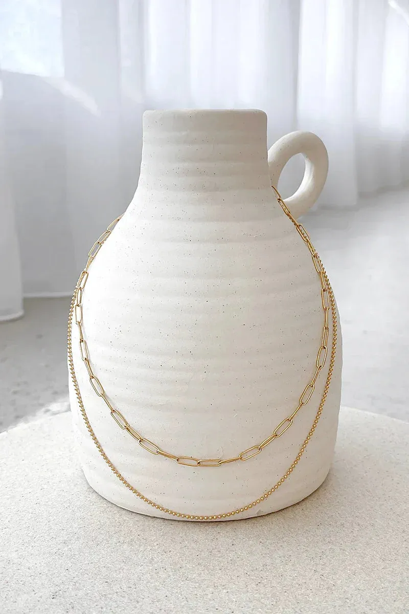 Dani Chain Necklace Set - Gold