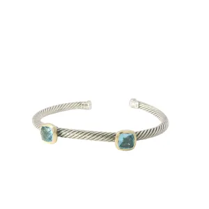 David Yurman Blue Topaz Cable Cuff