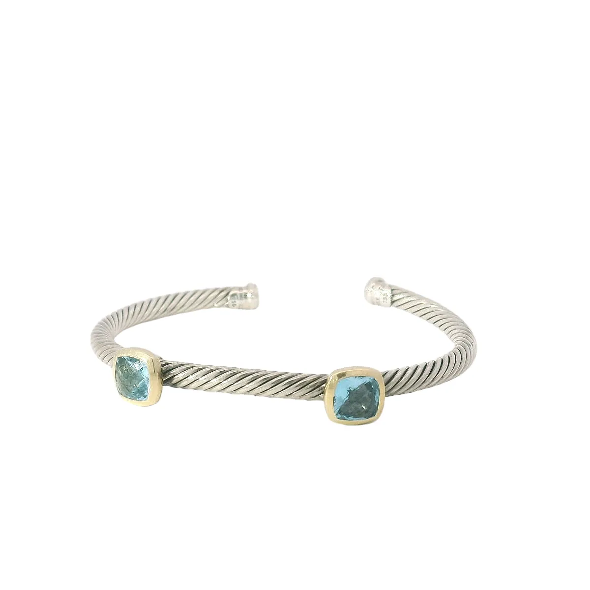 David Yurman Blue Topaz Cable Cuff