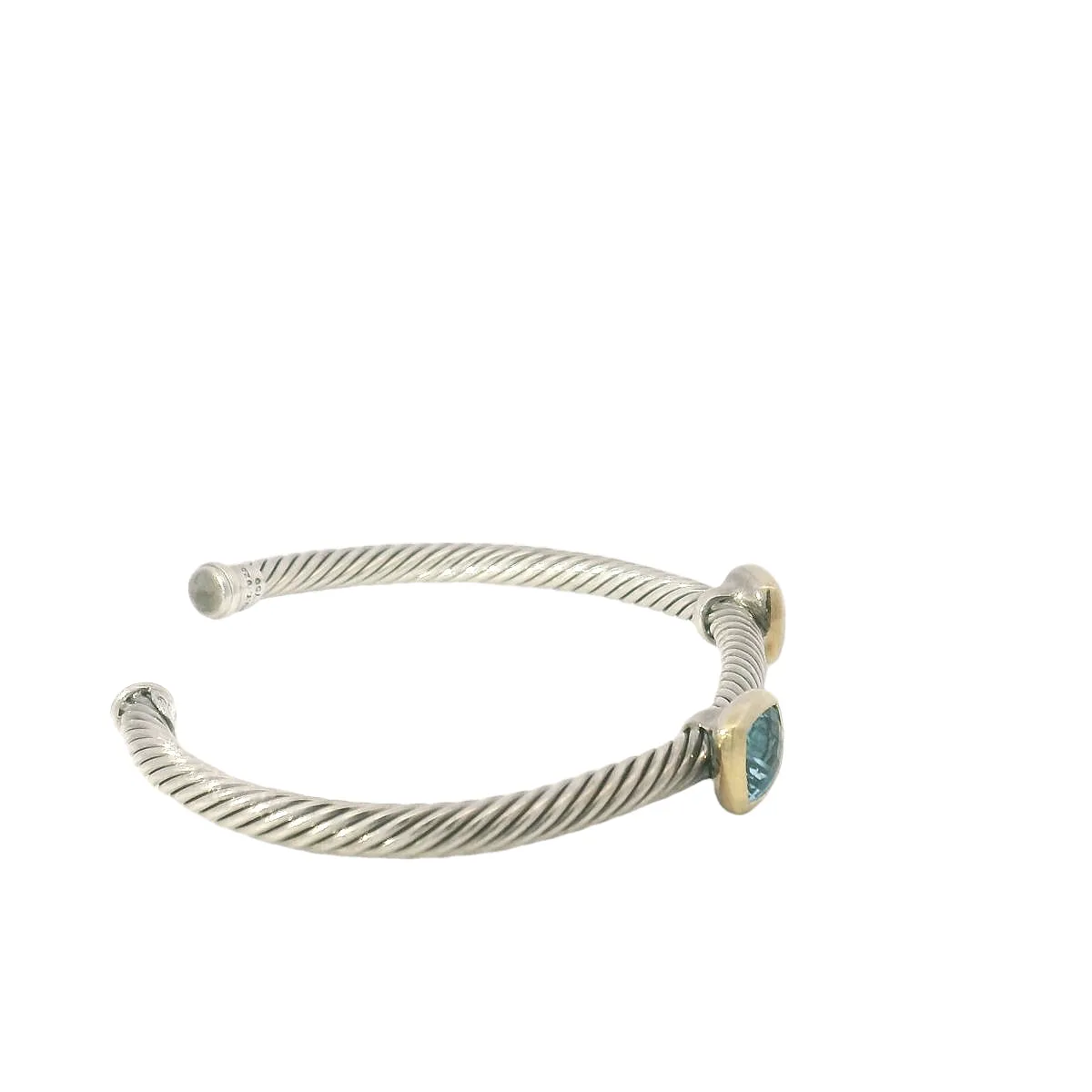David Yurman Blue Topaz Cable Cuff