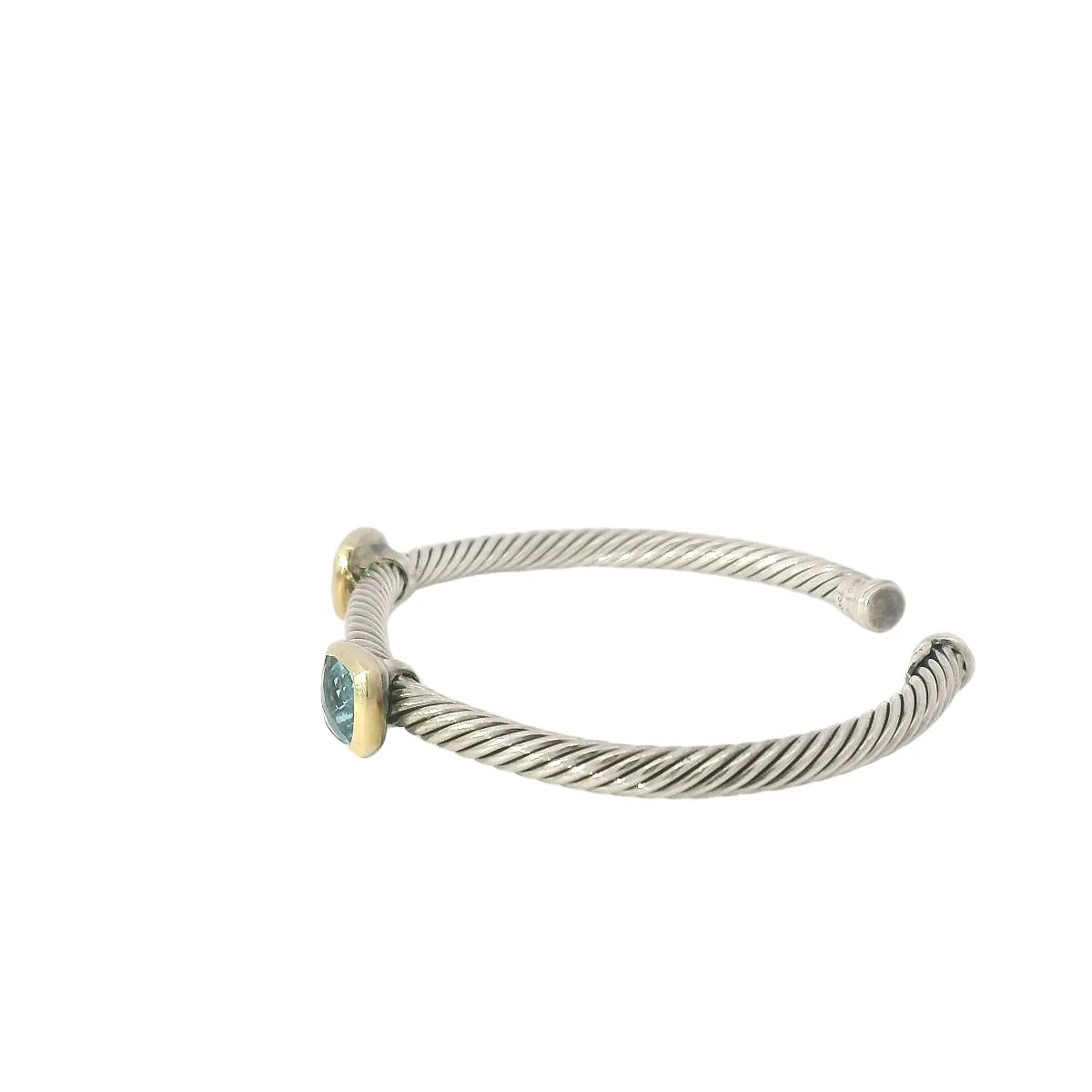 David Yurman Blue Topaz Cable Cuff