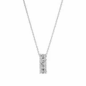 DIAMOND 2 ROWS NECKLACE 14K GOLD (0.51 CTW)