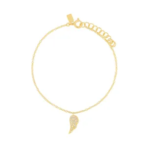 Diamond Angel Wing Bracelet
