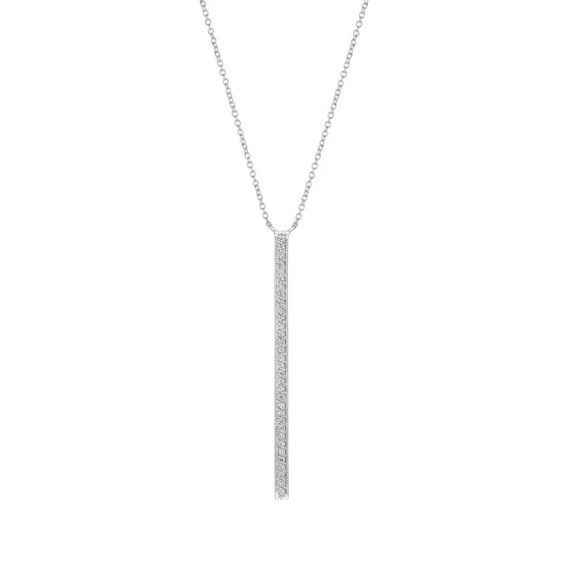 DIAMOND BAR NECKLACE 14K GOLD (0.33 CTW) 3