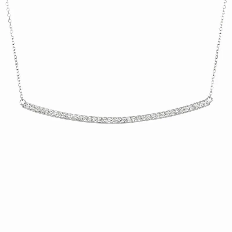 DIAMOND BAR NECKLACE 14K GOLD (0.4 CTW) 1