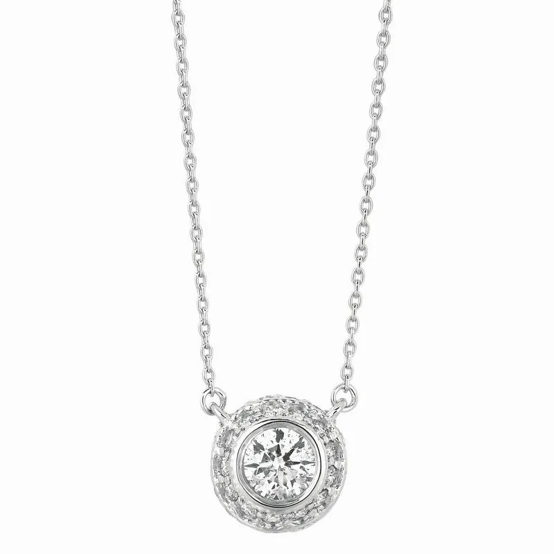 DIAMOND BEZEL NECKLACE 14K GOLD (0.35 CTW)