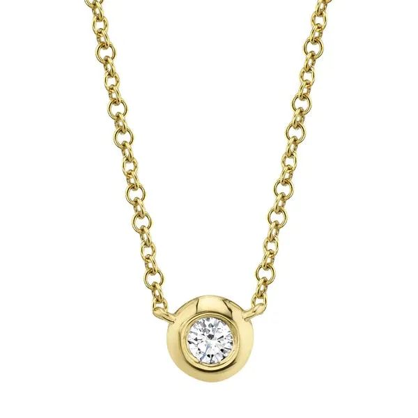 Diamond Bezel Necklace
