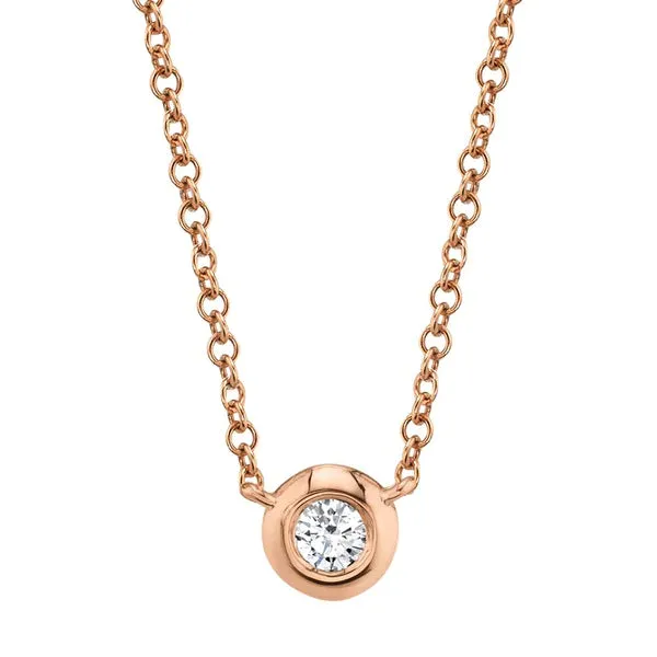 Diamond Bezel Necklace