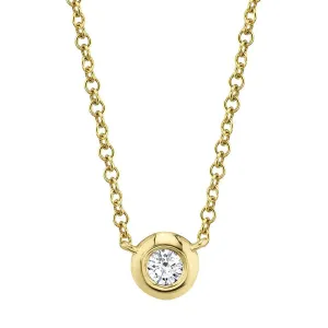 Diamond Bezel Necklace
