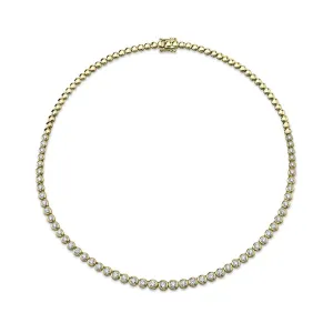 Diamond Bezel Tennis Necklace