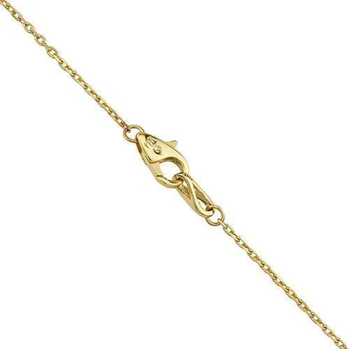 Diamond by The Yard Necklace in 14k Yellow Gold 18 Inches 1.00 Cwt.