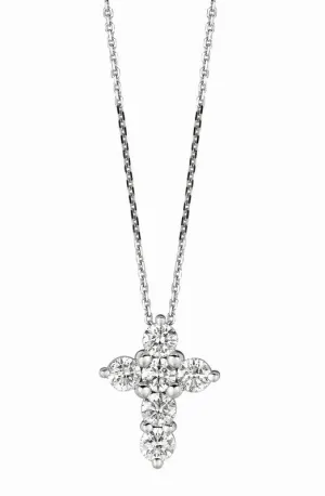 DIAMOND CROSS NECKLACE 14K GOLD (2.01 CTW)